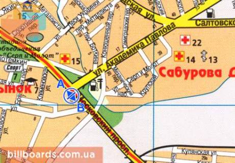 Скроллер A в Харькове, 2.3x3.14  Героїв Харкова просп. (Московський просп.), 102/112 - 480226 схема