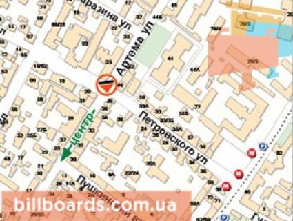 Призма A в Харькове Ярослава Мудрого (Петровського) вул.- Алчевських (Артема) вул. (А) - 89667 схема