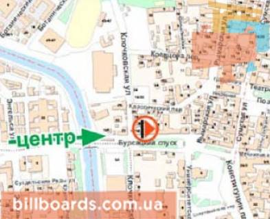 Призма A в Харькове Бурсацький узвіз, 8 - Клочківська вул. (А) - 89700 схема