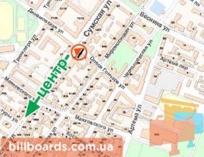 Призма A в Харькове Олеся Гончара вул. - Сумська, 122 вул. (А) - 89713 схема