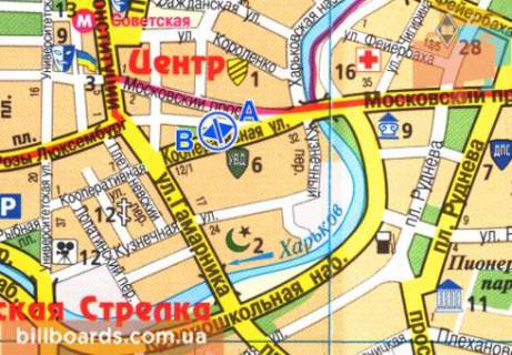 Скролер, Скрол A у Харкові, 2.3x3.14  Кооперативна вул. - Вірменський пров. - 480214 схема