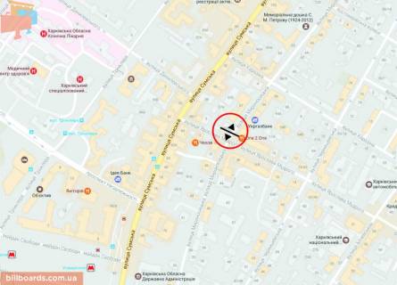 Беклайт A у Харкові Мироносицька вул., 55/5 - Мудрого вул. (Колиш. Петровського вул.) схема