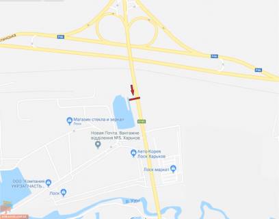 Билборд A в Харькове Окружна дорога - Залютинська вул. - Кононенка пл., правий схема