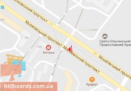 Призма A в Харькове, 3x6  Героїв Харкова просп. (Московський просп.), 128 - Кошкіна вул. - 480161 схема