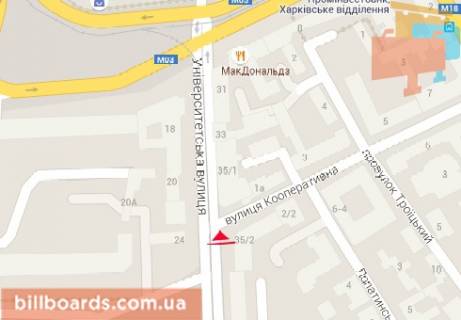 Scrolller, Scroll  in Kharkiv Universitetskaa st., 37-39 - Kooperativnaa st. - 162962 scheme