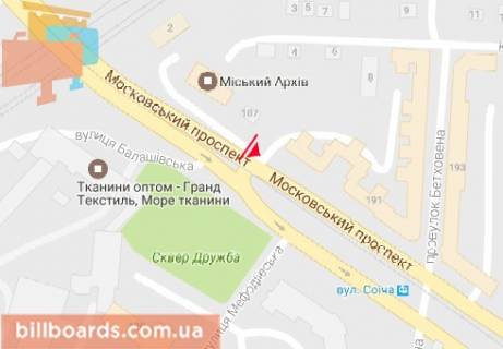 Призма A в Харькове, 3x6  Героїв Харкова просп. (Московський просп.), 187 - 480164 схема