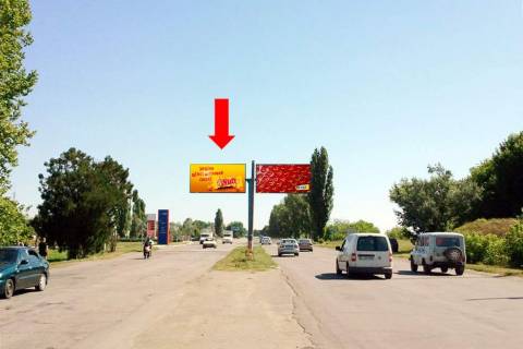 Билборд A в Херсоне, 3x6  Бериславське шосе, роздільник, з центру, ліва фото 1