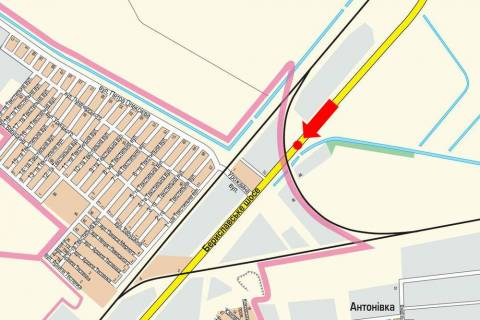 Билборд A в Херсоне, 3x6  Бериславське шосе, роздільник, в центр, права схема