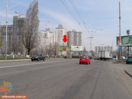Билборд A в Киеве Полярная ул. / Богатырская ул., левая фото 1