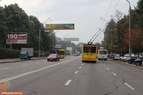 Билборд B в Киеве просп. Повітряних Сил (Повітрофлотський). - Солом'янська пл. фото 1