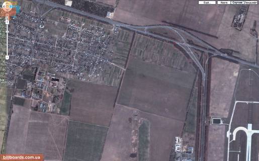 Билборд A в Киеве Траса Київ-Бориспіль, поворот до а / п Бориспіль схема