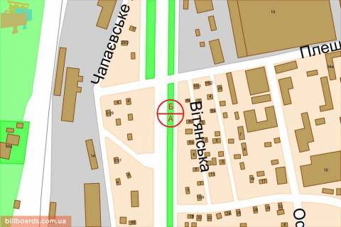 Бэклайт B в Киеве Столичне шосе, зупинка "Корчувате-2", з центру схема