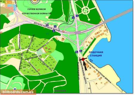 Призма  в Киеве Надднепрянское шоссе / мост Патона, в центр - 94305 схема