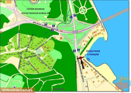 Призма  в Киеве Надднепрянское шоссе / мост Патона, в центр - 94307 схема