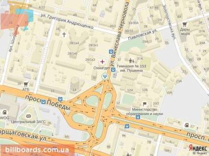 Призма  в Киеве Черновола ул., 30, Воздухофлотский мост, в сторону Лукьяновки - 94080 схема