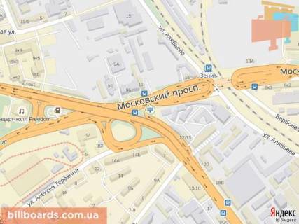 Призма  в Киеве Бандери пр. (бывш. Московський пр.) / Новоконстантиновская ул. - 94337 схема