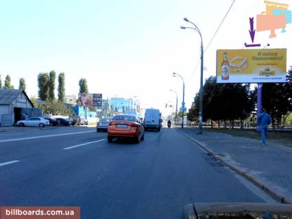 Билборд  в Киеве Харьковское шоссе - Армянская ул., выезд фото 1