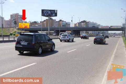 Билборд  в Киеве Бажана пр., ст. м. "Позняки", перед мостом, в сторону ст. м. "Осокорки" фото 1