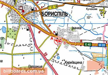 Billboard  in Kyiv Trassa Kiev-Har'kov, 45700 scheme