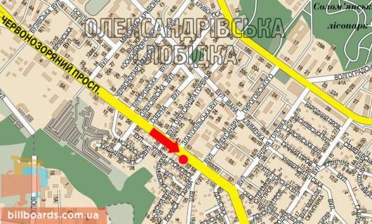 Призма A в Киеве Лобановського пр. (колиш. Червонозоряний пр.), 48 / Головка вул., в сторону Деміївська пл. (колиш. Московська пл.) - 89217 схема