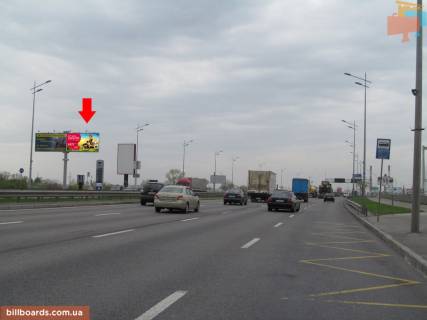 Билборд B в Киеве Бажана пр., біля ст. м. "Славутич", правий фото 1