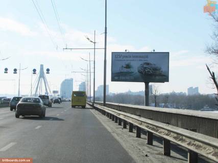 Билборд A в Киеве Шухевича пр. (бывш. Ватутіна пр.), возле Північний міст (Московський міст) фото 1