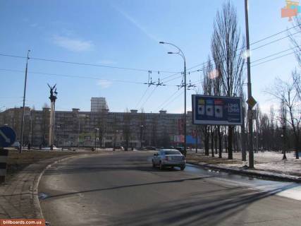 Билборд A в Киеве просп. Володимира Івасюка (Героїв Сталінграда)., 16Б, напротив - Сантьяго-де-Чили пл. - Героїв полку «Азов» вул. (Маршала Малиновського) фото 1