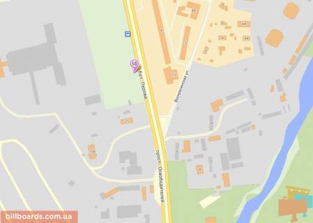 Білборд, Бігборд (Борд)  B у Києві проспект Воскресенський., 4 схема