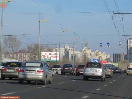 Билборд B в Киеве Шухевича пр. (бывш. Ватутіна пр.), возле Північний міст (Московський міст) фото 1