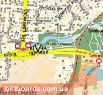 Prismatron, Prism A in Kyiv Peremogi av., Bouling klub, prava - 131434 scheme