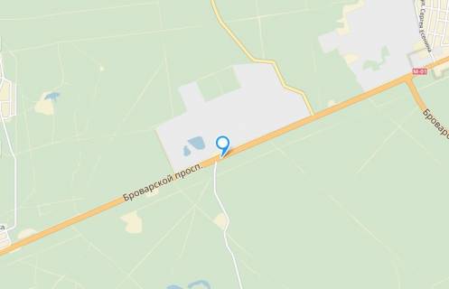 Билборд A в Киеве Броварской пр. / Береговая ул. схема