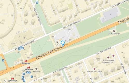Ситилайт A в Киеве Броварський пр., 31 / 33__Розміщується тільки ВІНІЛ схема