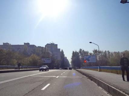 Билборд A в Киеве Окипной ул. / Русановская набережная, мост через Русановский каналл, в сторону Патона мост фото 1