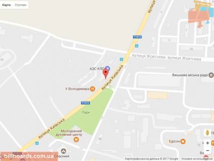Ситилайт A в Вишневое Київська вул., 2, АЗС "КЛО", левий__Розміщується тільки ВІНІЛ схема