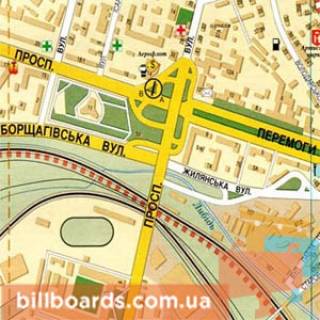 Призма B в Киеве просп. Берестейський (Перемоги). - Воздухофлотский мост - 131438 схема