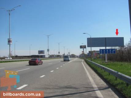 Билборд A в Киеве Бориспільська траса в м.Бориспіль (32 + 300, за 30м.до з'їзду на заправку Shell), права фото 1