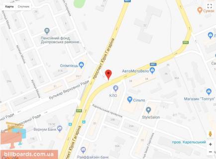 Сiтiлайт A у Києві Фінський пров. (Карельський пров.)., 3А, АЗС "КЛО", супермаркет "Сільпо" __ Розміщується тільки ВІНІЛ схема