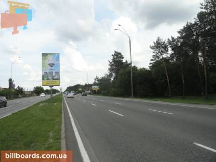 Білборд, Бігборд (Борд)   у Києві Броварской пр., Быковня, между супермаркетами "Leroy Marlen", "Фора", в сторону Броваров Фото 1