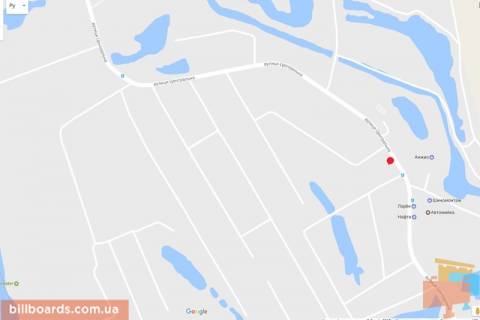 Билборд B в Киеве Центральна вул. схема