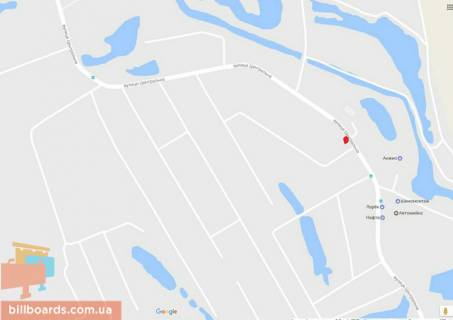 Білборд, Бігборд (Борд)  A у Києві Центральна вул. схема