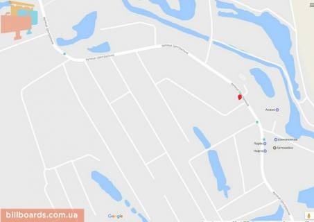 Білборд, Бігборд (Борд)  B у Києві Центральна вул. схема