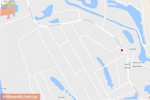 Білборд, Бігборд (Борд)  A у Києві Центральна вул. схема