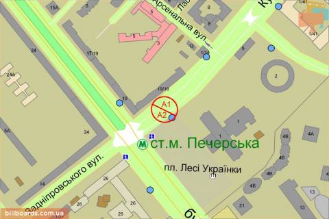 Скроллер B в Киеве Алмазова ул. (бывш. Кутузова ул.), 16/19 - 161838 схема