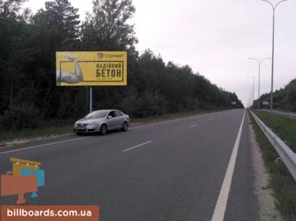 Билборд B в Киеве Богатирська вул., в сторону Вишгорода, Вишгород, траса в сторону Межигір'я, зоопарк "12 місяців", міська смуга фото 1