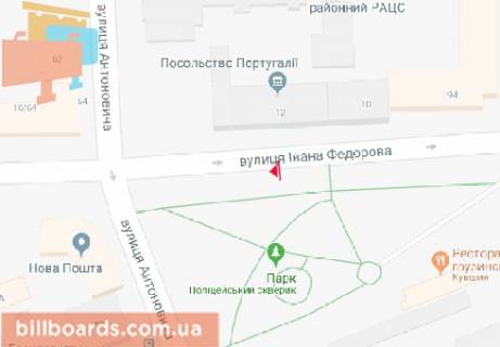 Скроллер  в Киеве Федорова ул., 12 - 170858 схема