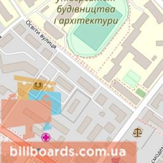 Беклайт A у Києві Освіти вул., 20 схема