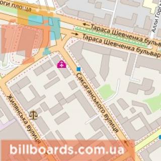 Ситилайт A в Киеве Петлюри вул. (колиш. Комінтерну), 4, в сторону ж / д вокзалу схема
