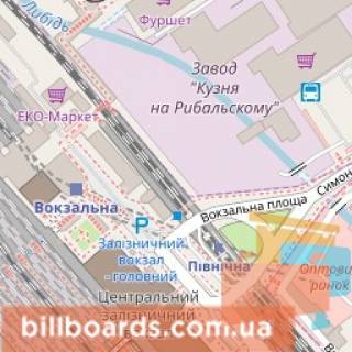 Ситилайт B в Киеве Петлюри вул. (колиш. Комінтерну), 30, в сторону Жилянська вул. схема