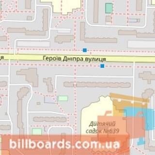 Призма A в Киеве Героїв Дніпра вул., 42, біля магазину "АТБ" - 170709 схема