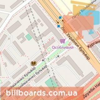 Скроллер A в Киеве Украинки бул., 36В - бул. Примаченко, из центра - 170441 схема